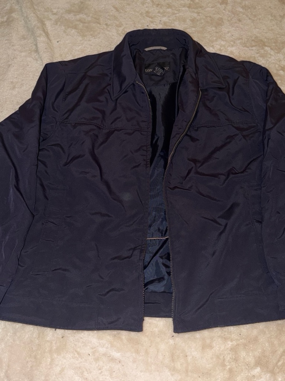 London Fog Men's Navy Lightweight Zip Jacket